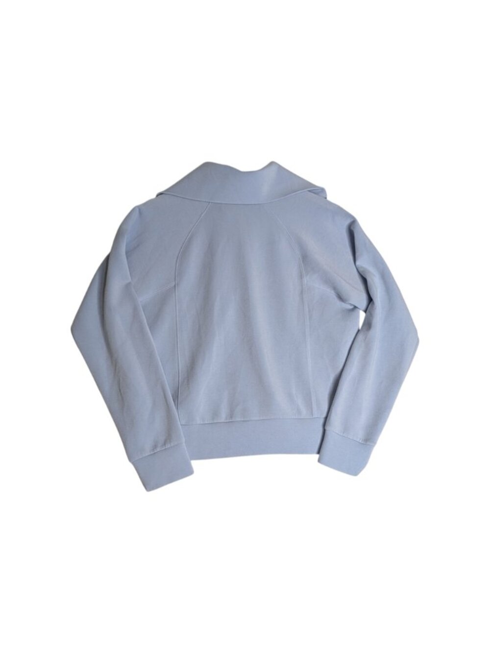 Spanx AirEssentials Half-Zip Sweatshirt Womens S Light Blue Athleisure Pullover - Picture 3 of 12